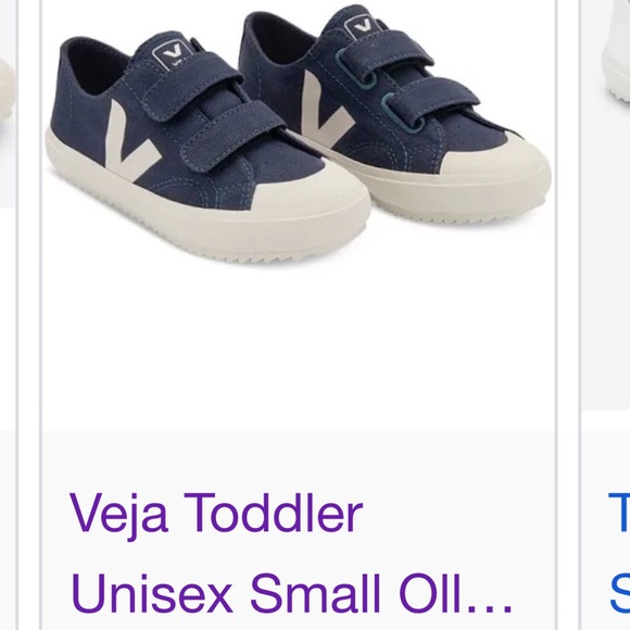 Toddler Navy Canvas Veja - Picture 1 of 3
